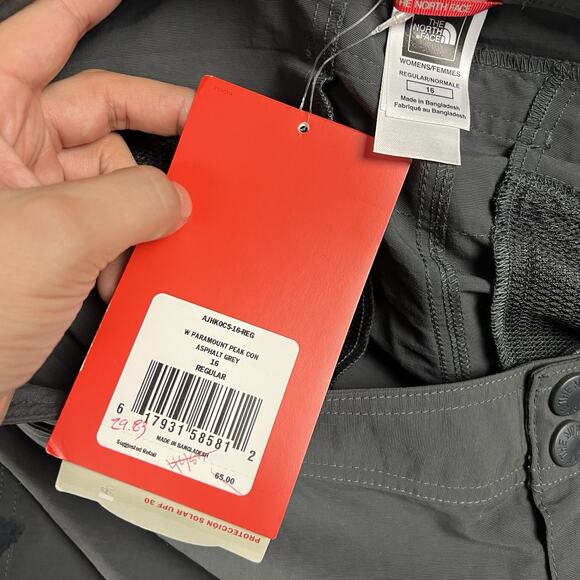 The North Face Pants Womens Size 16 Gray Paramount Peak Convertible Outdoors - Picture 4 of 6